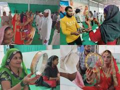 Karwa Chauth: इंदौर के सेंट्रल जेल में महिला कैदियों ने मनाया करवा चौथ, सज धजकर तैयार हुईं सुहागिन, देखें तस्वीरें