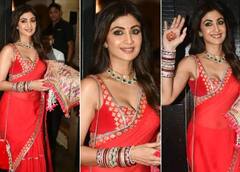 Karwa Chauth 2022: ਹੱਥਾਂ ਵਿੱਚ ਚੂੜਾ, ਗਲ ਵਿੱਚ ਮੰਗਲਸੂਤਰ ਤੇ ਲਾਲ ਸਾੜੀ ਵਿੱਚ ਪੂਜਾ ਕਰਨ ਪੁੱਜੀ ਸ਼ਿਲਪਾ ਸ਼ੈਟੀ