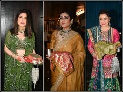 करवा चौथ की पूजा के लिए अनिल कपूर के घर पहुंचीं रवीना टंडन सहित कई बड़ी अभिनेत्रियां, देखें वीडियो