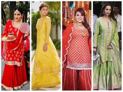 Sharara Look For Karwa Chauth: કરવા ચોથ માટે બેસ્ટ શરારા લૂક, આ રીતે લાગશો એકદમ સ્ટાઇલિશ