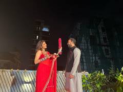 Karwa Chauth 2022: लाल साडी, चुडा अन् सिंदूर; विकी-कतरिना कैफसह 'या' सेलिब्रिटींनी साजरा केला करवा चौथ!