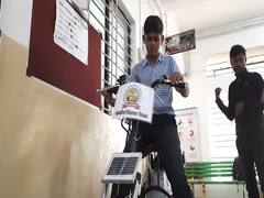 सरकारी शाळेतील पोरं हुशार, दहावीतील विद्यार्थ्यांनी साकारली ई-बाईक
