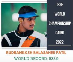 Photo : विश्व अजिंक्यपद स्पर्धेत रुद्राक्ष पाटीलचा सुवर्णपदकाचा वेध