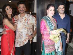 Karwa chauth 2022: सुनीता कपूर के घर सज-धज कर पहुंची शिल्पा शेट्टी, महीप कपूर और भावना पांडे, पति संग दिए परफेक्ट पोज