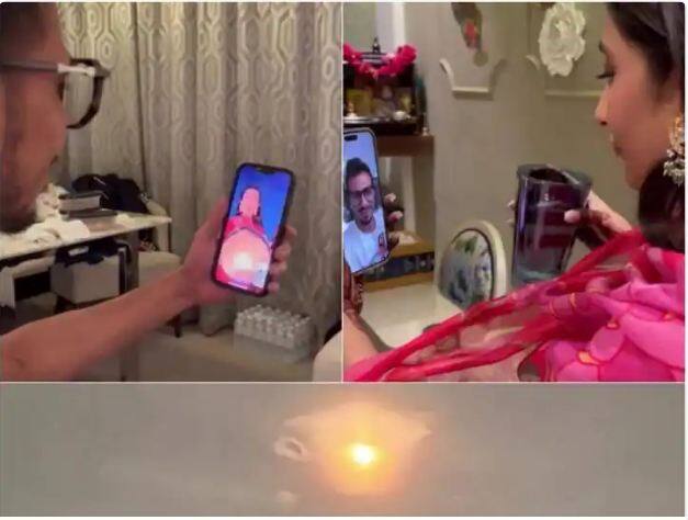 Dhanashree Verma celebrated the karwa chauth through video calling Photos:  Dhanashree Verma ਨੇ ਵੀਡੀਓ ਕਾਲਿੰਗ ਰਾਹੀਂ ਮਨਾਇਆ Karwa Chauth, ਯੁਜਵੇਂਦਰ ਚਾਹਲ ਨੇ ਇੰਝ ਦਿੱਤਾ ਸਾਥ