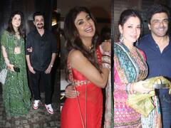 Karwa chauth 2022: सुनीता कपूर के घर सज-धज कर पहुंची शिल्पा शेट्टी, महीप कपूर और भावना पांडे, पति संग दिए परफेक्ट पोज