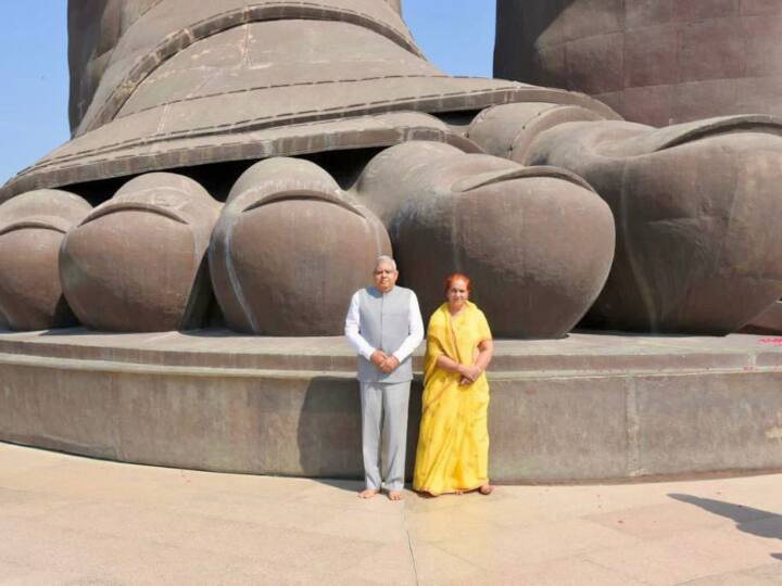 जगदीप धनखड़ ने सरदार पटेल को किया नमन.