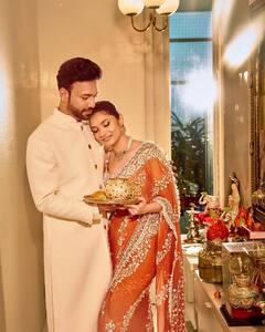 PHOTO: लग्नानंतर अंकिता लोखंडेचा पहिला करवा चौथ; लूक पाहिलात का?