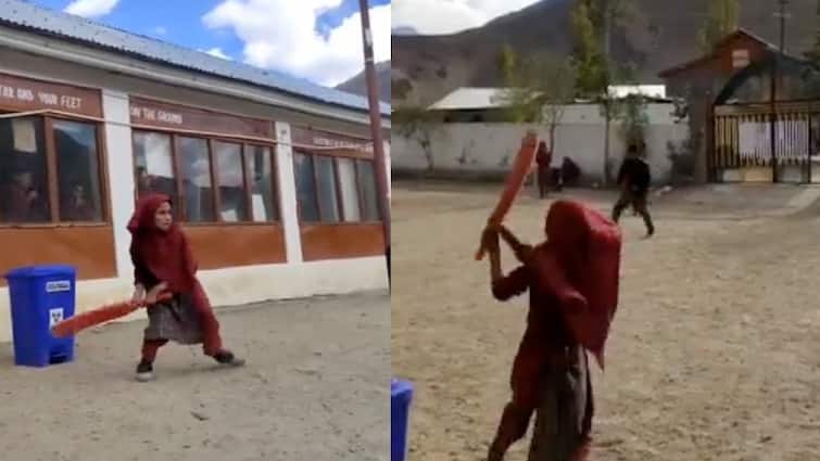 Meet Virat Kohli's little fan living in Ladakh you will be shocked to see his batting skills ਮਿਲੋ ਲੱਦਾਖ 'ਚ ਰਹਿਣ ਵਾਲੇ ਵਿਰਾਟ ਕੋਹਲੀ ਦੇ ਛੋਟੇ ਜਿਹੇ ਫੈਨ ਨੂੰ, ਉਸ ਦੀ ਬੱਲੇਬਾਜ਼ੀ ਦਾ ਹੁਨਰ ਦੇਖ ਕੇ ਰਹਿ ਜਾਓਗੇ ਹੈਰਾਨ
