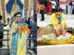 Akshara Singh Photos: बनारस पहुंचीं अक्षरा सिंह, शिवलिंग की पूजा कर एक्ट्रेस ने मांगी भोलेनाथ से मुराद