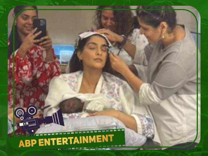 Sonam Kapoor  shares a controversy video feeding her baby while doing make up for her shooting Sonam Kapoor Watch Video : பப்ளிசிட்டிக்காக பண்றேனா..? மேக் -அப் போட்டுக்கொண்டு பாலூட்டிய பாலிவுட் நடிகை.. சர்ச்சையை கிளப்பிய வீடியோ..!