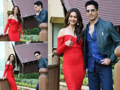 सिद्धार्थ मल्‍होत्रा के साथ Thank God का प्रमोशन करती दिखीं रकुल, रेड ड्रेस में लगीं बेहद हसीन