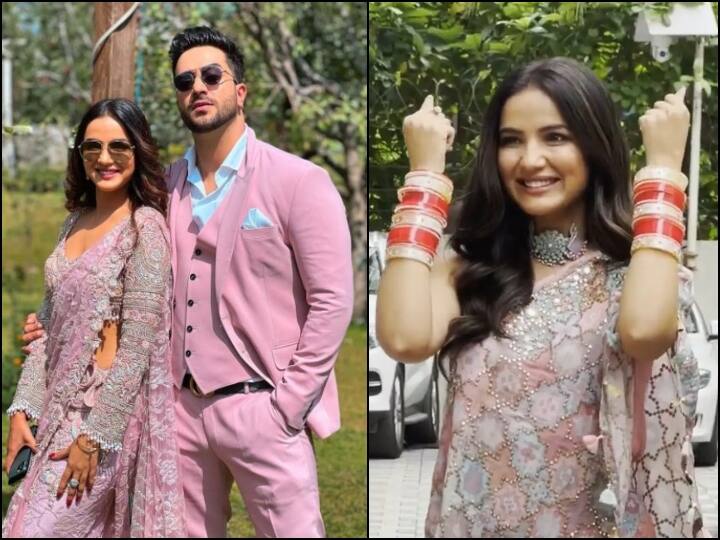 Honeymoon Fame Actress Jasmin Bhasin Spotted Wearing Chooda In Mumbai क्या Jasmin Bhasin ने BF अली गोनी से कर ली है गुपचुप शादी? नई-नवेली दुल्हन के लुक में एक्ट्रेस को देख फैंस हैरान