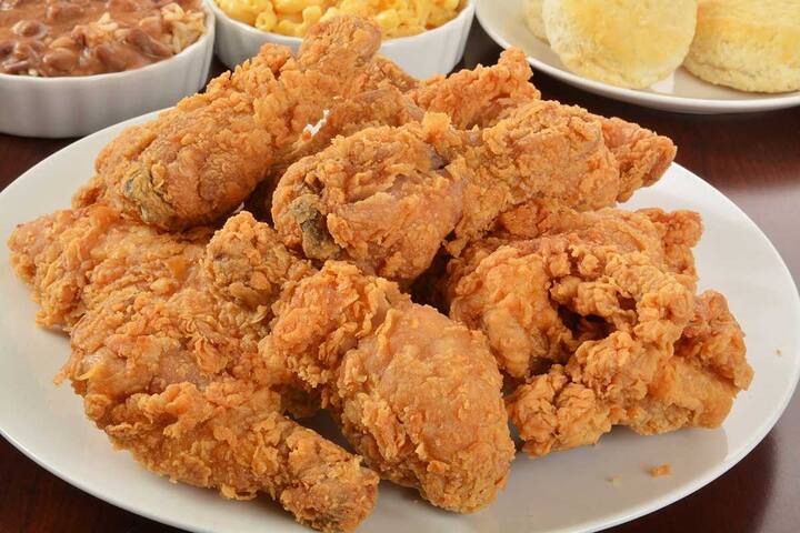 ஃப்ரைடு சிக்கன், அமெரிக்கா (Fried chicken)