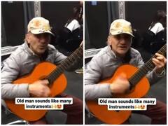 अकेले ही पूरे बैंड का काम संभाल रहा शख्स, मुंह से निकाले कई म्यूजिक साउंड