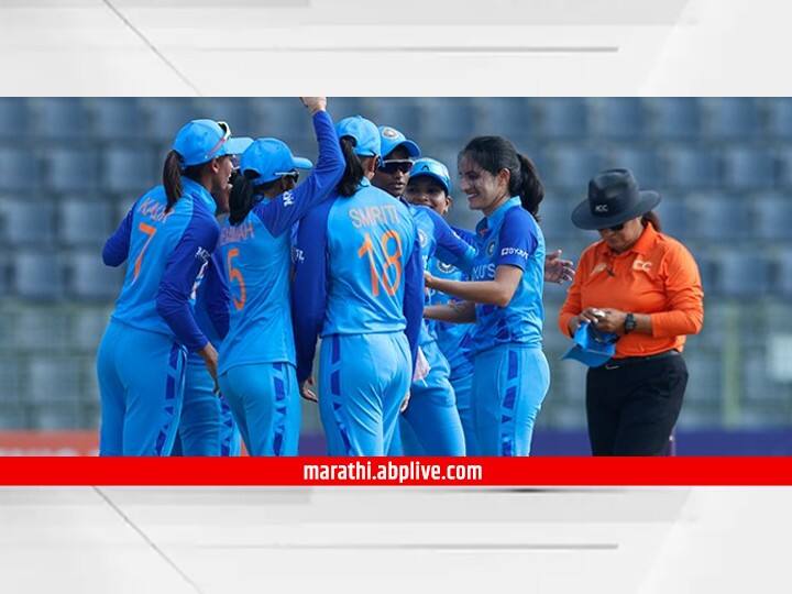 IND W vs SL W, Womens Asia Cup 2022 Final: India Womens Won Match by 8 Wickets against Sri Lanka Women Sylhet International Cricket Stadium Renuka Singh, Smriti Mandhana Womens Asia Cup 2022 Final: आशिया चषकात भारतीय महिलांचीच हवा; सातव्यांदा ट्रॉफीवर कोरलं नाव
