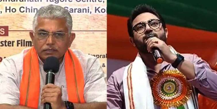 TMC MLA Soham attacks BJP Leader Dilip Ghosh Soham attacks Dilip : 