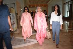 पोती नव्या नवेली संग फैशन शो देखने पहुंचीं जया बच्चन, पिंक सूट में लगीं क्लासी...देखें तस्वीरें