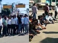 सागर में चालान को लेकर बीजेपी युवा मोर्चा ने किया चक्काजाम, लगाये ये आरोप