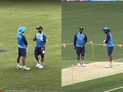 Watch: अभ्यास मैच से पहले दिनेश कार्तिक ने पंत को बैटिंग टिप्स देकर जीता लोगों का दिल, देखें वीडियो