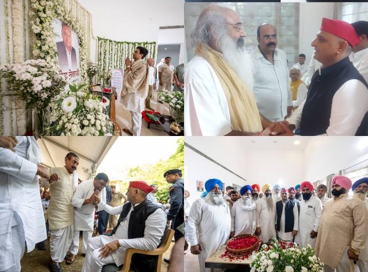 समाजवादी पार्टी (Samajwadi Party) संस्थापक मुलामय सिंह यादव (Mulayam Singh Yadav) के अंतिम संस्कार के कई दिन बाद भी बॉलीवुड से लेकर दिग्गज नेताओं तक सैफई (Saifai) आ रहे हैं.
