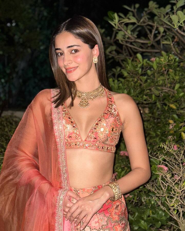 येथे ती कॅमेऱ्यासमोर तिचा लूक फ्लॉंट करत आहे आणि वेगवेगळ्या पोझ देत आहे. या फोटोंमध्ये तुम्ही पाहू शकता की, अनन्या पारंपारिक लूकमध्ये खूपच सुंदर आणि अप्रतिम दिसत आहे.(फोटो सौजन्य:ananyapanday/इंस्टाग्राम)