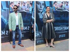 गोवा में लॉन्च हुआ 'Drishyam 2 का धमाकेदार ट्रेलर, सूट-बूट में हैंडसम लगे अजय देवगन, तब्बू का दिखा स्टाइलिश अंदाज़