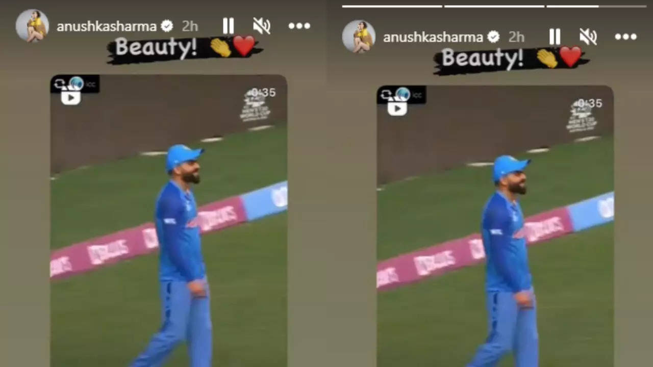 Anushka Sharma Reacts To Virat Kohli's Viral One-Handed Catch In T20 WC Warm-Up Vs Australia