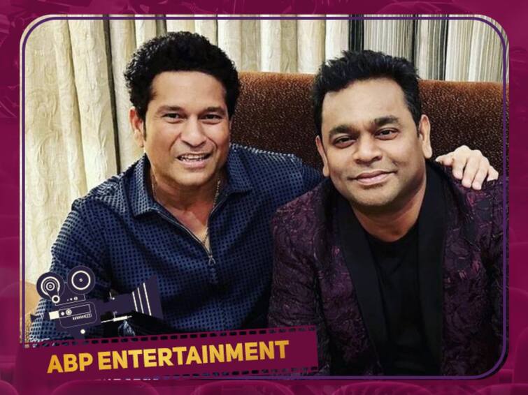 Picture of Sudden meeting of Sachin tendulkar and AR Rahman goes viral Sachin- Rahman:  கிரிக்கெட் ஜாம்பவான் சச்சினை சந்தித்த இசை ஜாம்பவான் ரகுமான் !