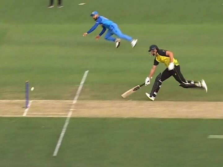 Virat Kohli Fielding helps India to win warm up match against Australia IND vs AUS T20 World Cup 2022 Warm Up Match Watch: विराट कोहली की मास्टरक्लास फील्डिंग, टिम डेविड को रन आउट कर पलटा था मैच का रूख