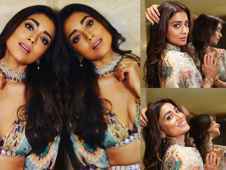 Shriya saran latest photos: வளையபட்டி தவிலே தவிலே...ஸ்ரேயா சரணின் லேட்டஸ்ட் க்ளிக்ஸ் !