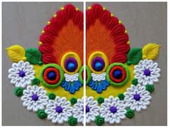 Diwali Rangoli Designs: दिवाली पर बनाएं ये खूबसूरत रंगोली, चमक उठेगा घर का कोन-कोना