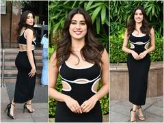 Janhvi Kapoor Photos: ब्लैक बॉडीकॉन ड्रेस में जाह्नवी कपूर ने किया फिल्म Mili का प्रमोशन, तस्वीरें देख थाम लेंगे दिल