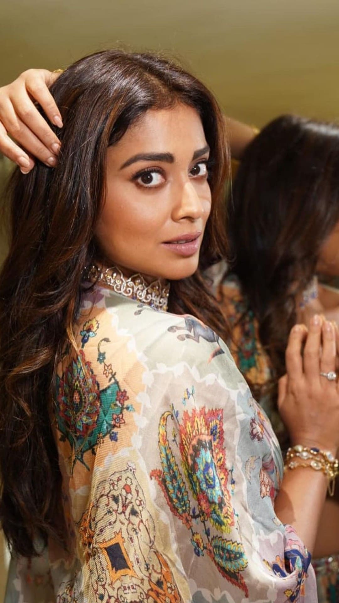 Shriya Saran Looks Magical During Drishyam 2 Trailer Launch