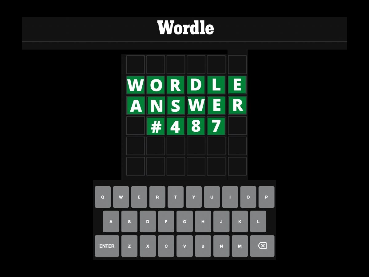 Wordle 487 Answer Today October 19 Wordle Solution Puzzle Hints