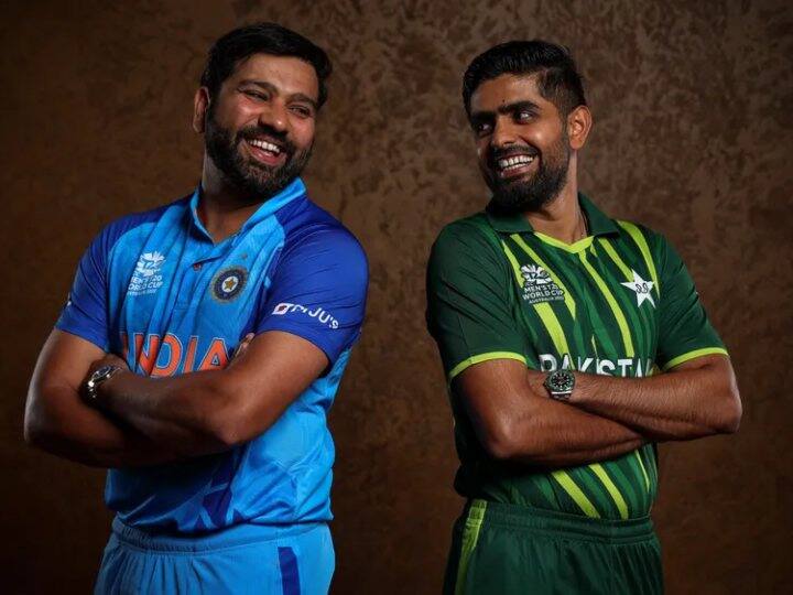 t20 world cup 2022 india pakistan players practice virat kohli babar azam nets session VIDEO: T20 World Cup के लिए भारत-पाकिस्तान के खिलाड़ियों ने साथ की प्रैक्टिस, कोहली-रिजवान ने लगाए दमदार शॉट