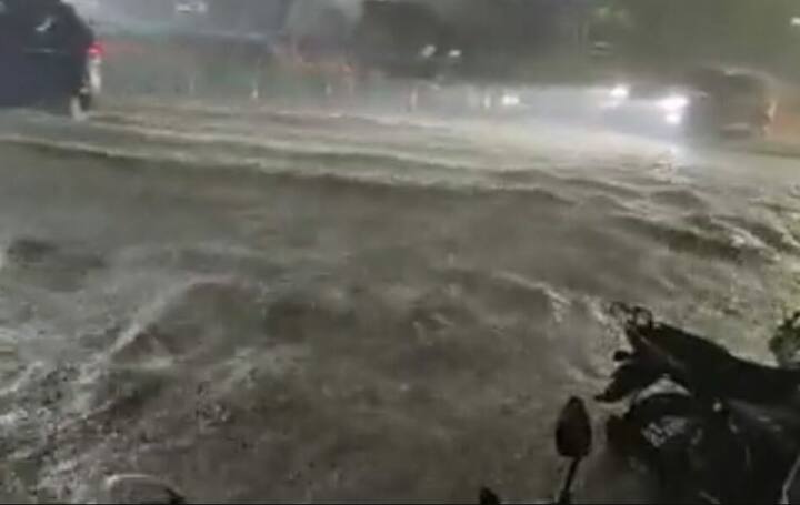 ફાયર બ્રિગેડે પાણીમાં ફસાયેલા 12 લોકોને બચાવ્યા છે.