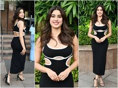 Janhvi Kapoor Photos: બ્લેક બોડીકોન ડ્રેસમાં જાન્હવી કપૂરે કર્યું ફિલ્મ Miliનું પ્રમોશન, જુઓ ફોટો