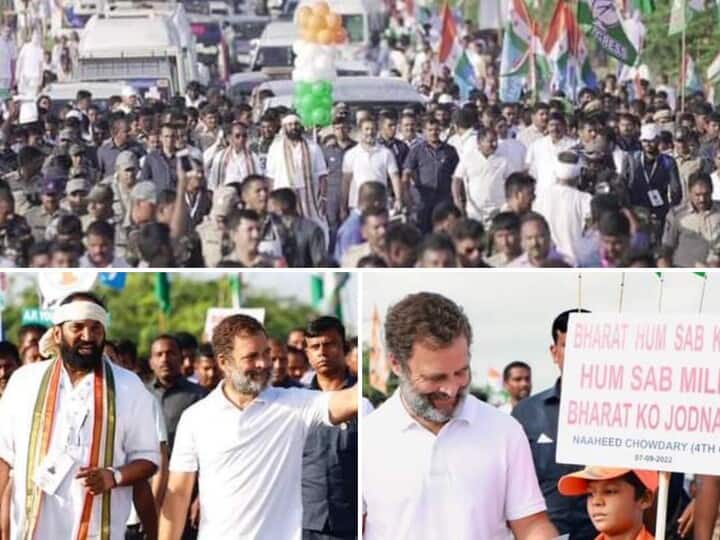Rahul Gandhi-led Bharat Jodo Yatra entered Andhra Pradesh after Tamil Nadu, Kerala and Karnataka states.