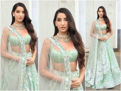 दीवाली से पहले Nora Fatehi का देसी लुक, देखें Jhalak Dikhhla Jaa के सेट से आईं ये तस्वीरें