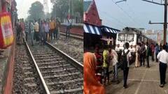 সকাল থেকে রেল অবরোধ, ঘণ্টাখানেক আটকে নয়া দিল্লি-হাওড়া ডাউন রাজধানী