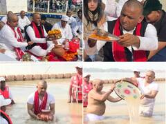 Mulayam Singh Asthi Visarjan: संगम में हुआ नेताजी का अस्थि विसर्जन, अखिलेश के साथ दिखे भाई धर्मेंद्र और चाचा शिवपाल