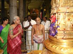 తిరుపతి పద్మావతి అమ్మవారిని దర్శించుకున్న కేంద్ర మంత్రి నిర్మల సీతారామన్