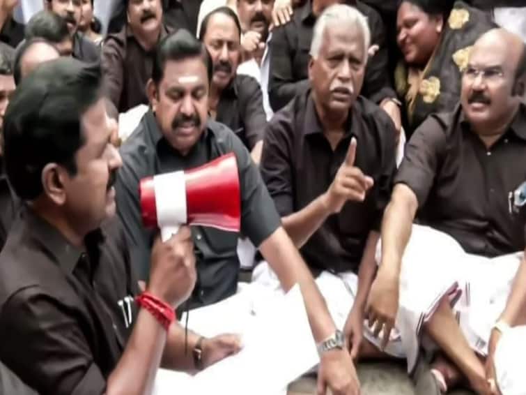 Former Chief Minister Edappadi Palaniswami was arrested for going on a hunger strike in defiance of the ban 