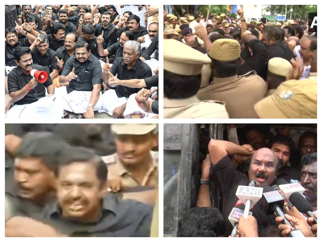 AIADMK complete the fast protest in valluvar kottam and tamilnadu EPS interview after release AIADMK protest: அதிமுகவை ஒடுக்க நினைத்தால் எந்த காலத்திலும் நடக்காது; உண்ணாவிரதத்தை முடித்த பின் இபிஎஸ் பேட்டி
