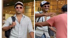 Vicky Kaushal: ਵਿੱਕੀ ਕੌਸ਼ਲ ਏਅਰਪੋਰਟ `ਤੇ ਪੁਰਾਣੇ ਦੋਸਤ ਨੂੰ ਮਿਲਦੇ ਸਮੇਂ ਕਰ ਗਏ ਅਜਿਹੀ ਗ਼ਲਤੀ, ਵੀਡੀਓ ਹੋਈ ਵਾਇਰਲ