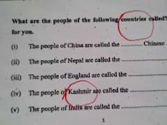 Bihar Class 7 Exam Paper Terms Kashmir Separate Country, Teacher Says 'Human Error'