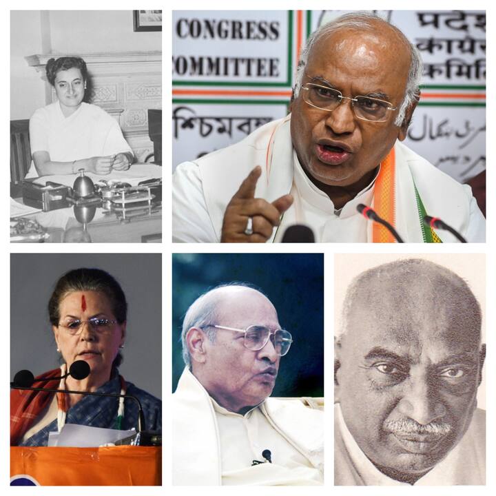 Mallikaarjun Kharge became the new Congress President after defeating Shashi Tharoor in the poll. Let us take a look at the Congress leaders who become the party president after India's Independence.