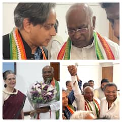 Tharoor, Sonia And Priyanka Gandhi Among Other Congress Leaders Meet President-Elect Kharge — See Pics