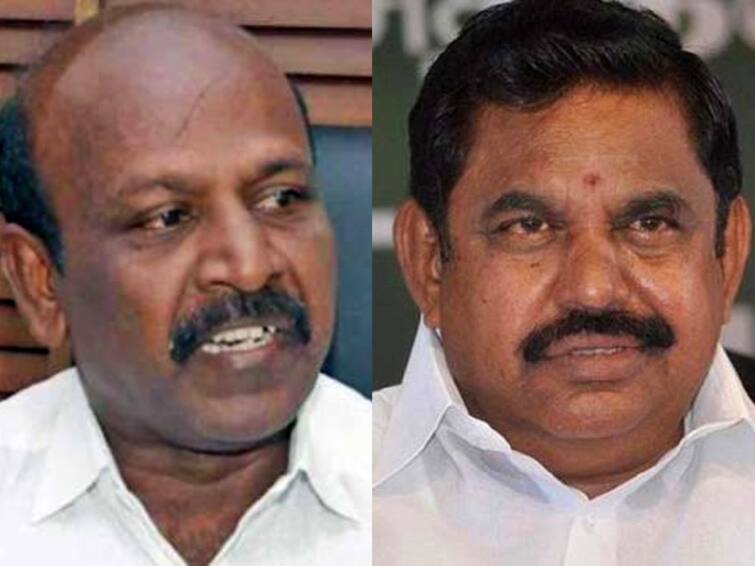 Ma Subramanian says Edappadi Palaniswami couldnot accept sitting next to O Panneerselvam ஓபிஎஸ் அருகே அமர்வதை எடப்பாடி பழனிசாமியால் ஏற்றுக்கொள்ள முடியவில்லை... மா.சுப்பிரமணியன் தாக்கு!